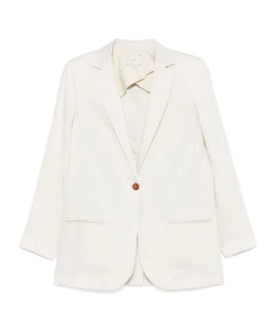 ALYSI LAPEL LONG-SLEEVED SUIT JACKET