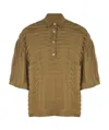 Alysi Lapel Polo Shirt In Green