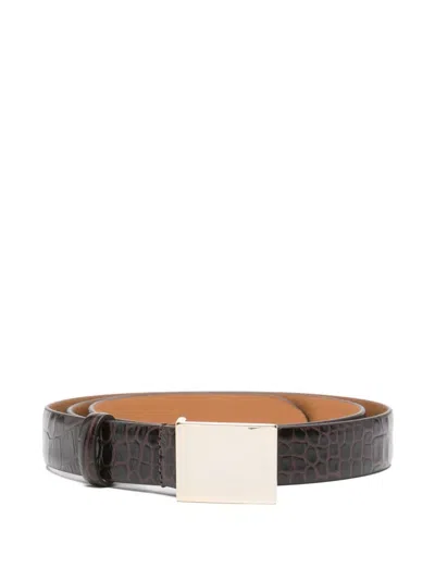 Alysi Leather Belt In Brown