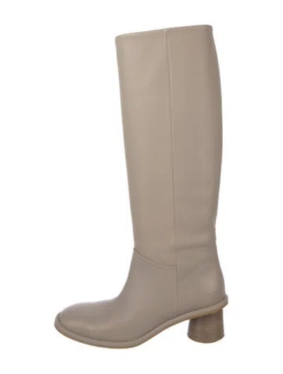 Pre-owned Alysi Leather Boots In Neutrals