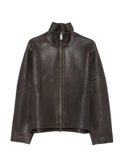 Alysi Leather Jacket In Multi