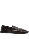 Alysi Leather Loafers In Brown