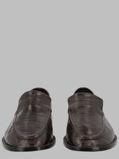Alysi Leather Loafers In Brown