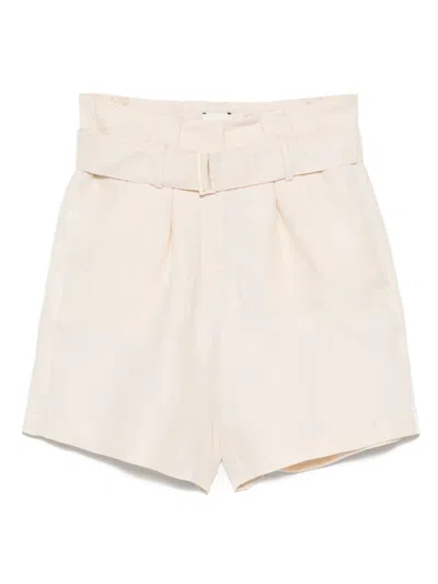 ALYSI ALYSI LINEN BERMUDA SHORTS