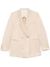 Alysi Linen Blend Double-breated Jacket