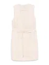 Alysi Linen Vest In White