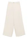Shop Alysi Linen Wide Leg Trousers