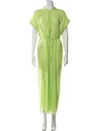 Pre-owned Alysi Long Dress In Green