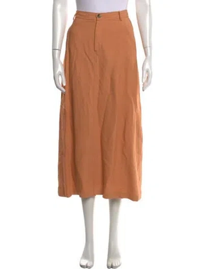 Pre-owned Alysi Long Skirt W/ Tags In Orange