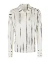 Alysi Vertical Stripe Shirt With Classic Collar