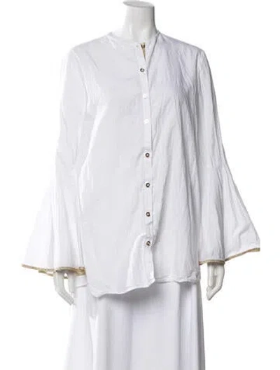 Pre-owned Alysi Long Sleeve Top In White