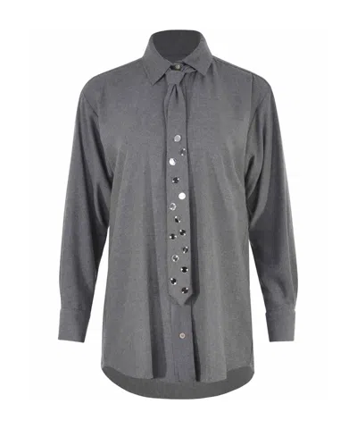Alysi Long-sleeved Shirt In Grey