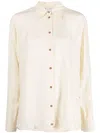 Alysi Woman Shirt Cream Size 4 Silk In Neutrals