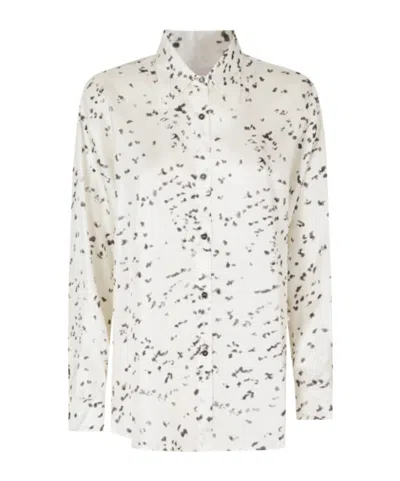 Alysi Abstract-print Long-sleeve Shirt In Neutral