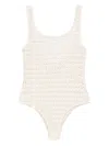 Alysi Macramé Bodysuit In White