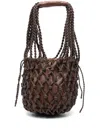 Alysi Schultertasche In Netzoptik In Brown