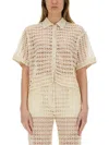 Alysi Macramé Shirt In Neutral