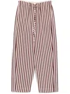 Alysi Striped Trousers In Maroon