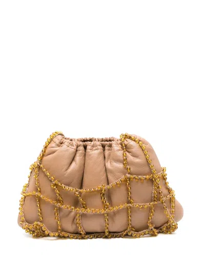 Alysi Medium Crochet-bag Shoulder Bag In Neutrals