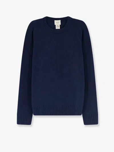 Alysi Merino Wool And Cashmere Blend Sweater In Blue
