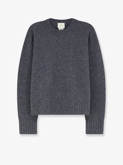 Alysi Merino Wool And Cashmere Blend Sweater In Gray
