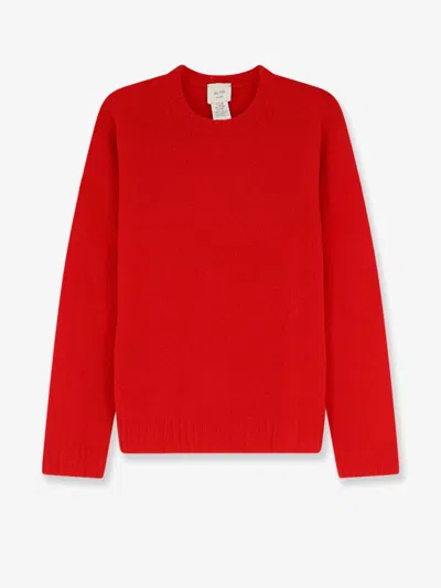 Alysi Merino Wool And Cashmere Blend Sweater In Red