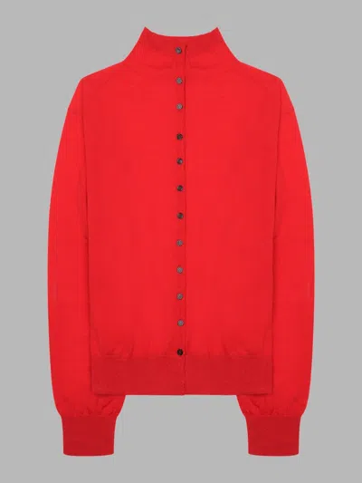 Alysi Merino Wool Blend Sweater In Red