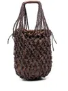 Alysi Schultertasche In Netzoptik In Braun