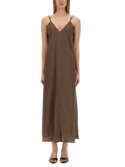 ALYSI MICRO STRIPES DRESS