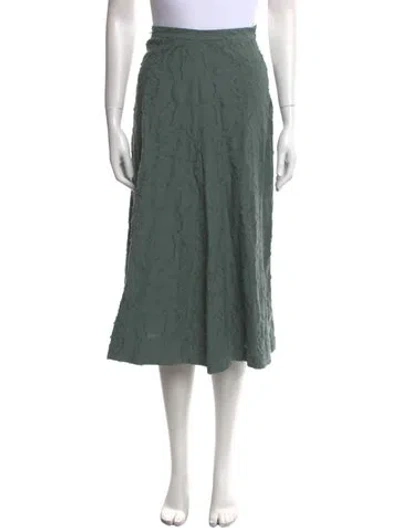 Pre-owned Alysi Midi Length Skirt In Green