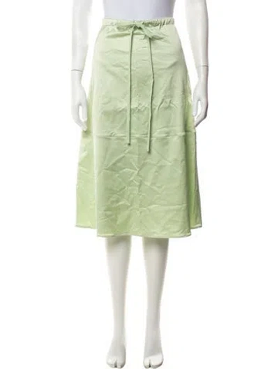 Pre-owned Alysi Midi Length Skirt In Green