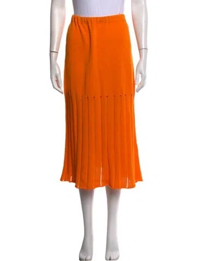 Pre-owned Alysi Midi Length Skirt W/ Tags In Orange