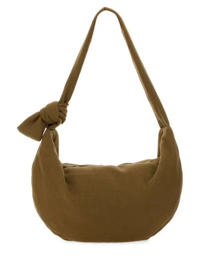 Alysi Mini Handbag With Knot - Perfect For Every Season In Military Green