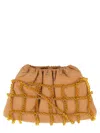 Alysi Mini Leather Bag In Brown