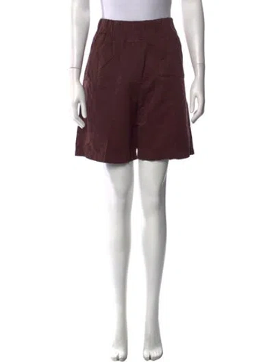 Pre-owned Alysi Mini Shorts In Burgundy