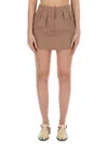 Alysi Classic Check Mini Skirt With Tailored Pleats