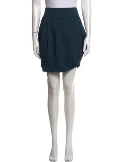 Pre-owned Alysi Mini Skirt In Blue