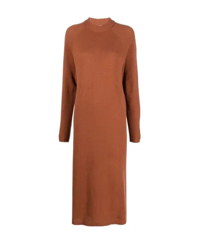 Alysi Long Knit Dress In Multicolour