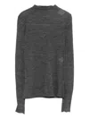 Alysi Mock-neck Sweater In Gray