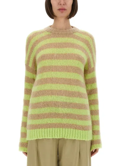 Alysi Mohair Sweater In Green