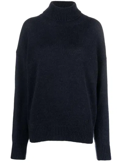 ALYSI ALYSI MOHAIR WOOL TURTLENECK SWEATER
