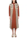 Alysi Multicolor Stripes None Sweater In Multicolor