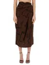 Alysi Native Print Skirt