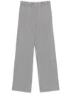 Alysi Striped Trousers In Gray