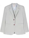 Alysi Notched-lapels Blazer In Grey