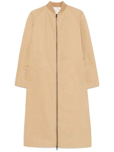 ALYSI ALYSI NYLON LONG TRENCH COAT