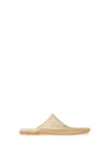 Alysi Open-toe Mesh Slip-on Sabot In Mesh In Gold