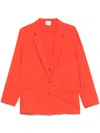 Alysi Silk Blend Single-breasted Blazer Jacket
