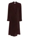 Alysi Overlap Dress In Red