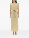 Alysi Peach Touch Long Dress In Neutral